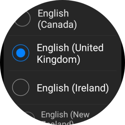 Press the required language. Press the required language.