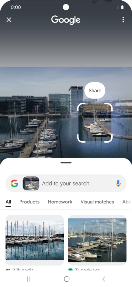 Follow the instructions on the screen to use the search results. Follow the instructions on the screen to use the search results.