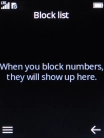Press the Left selection key.