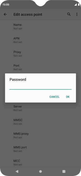 Key in wap and press OK. Key in wap and press OK.