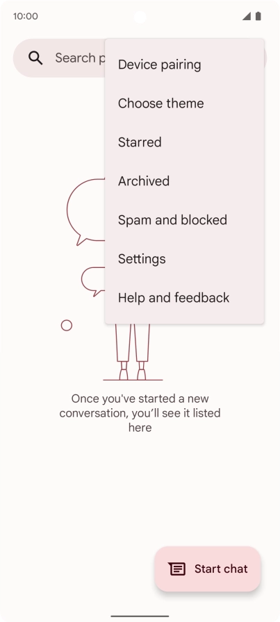 Press Settings.