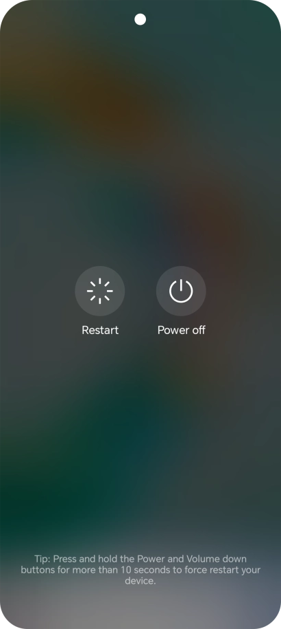 Press Power off. Press Power off.
