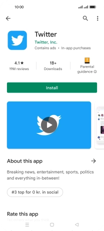 Press Install and follow the instructions on the screen to install the app.