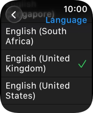 Press the required language. Press the required language.