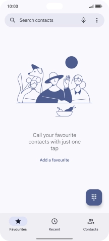 Press the menu icon.