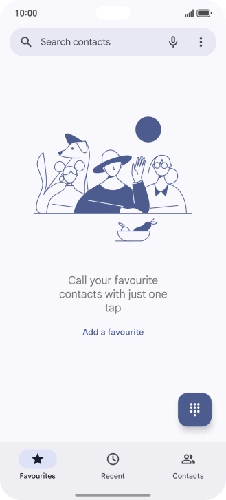 Press the menu icon.