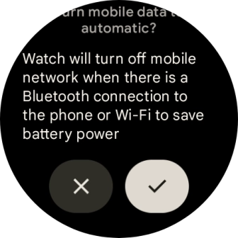 Press the confirm icon.