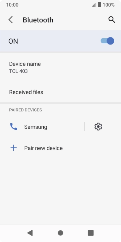 Press the Home key to return to the home screen.