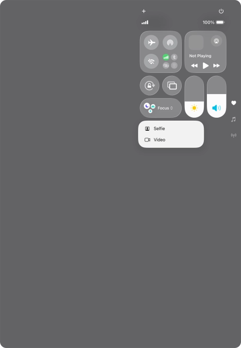 Press and hold the required function to see more actions. Press and hold the required function to see more actions.