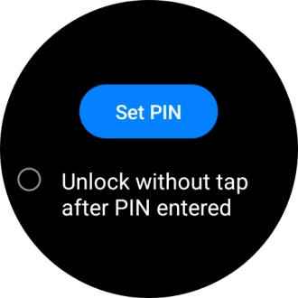 Press Set PIN.
