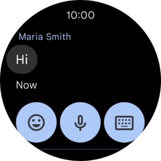 Press the microphone icon. Press the microphone icon.