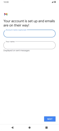 Press Your name and key in the required sender name. Press Your name and key in the required sender name.