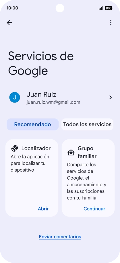 Pulsa Todos los servicios. Pulsa Todos los servicios.