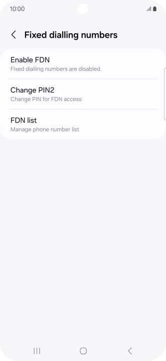 Press FDN list.