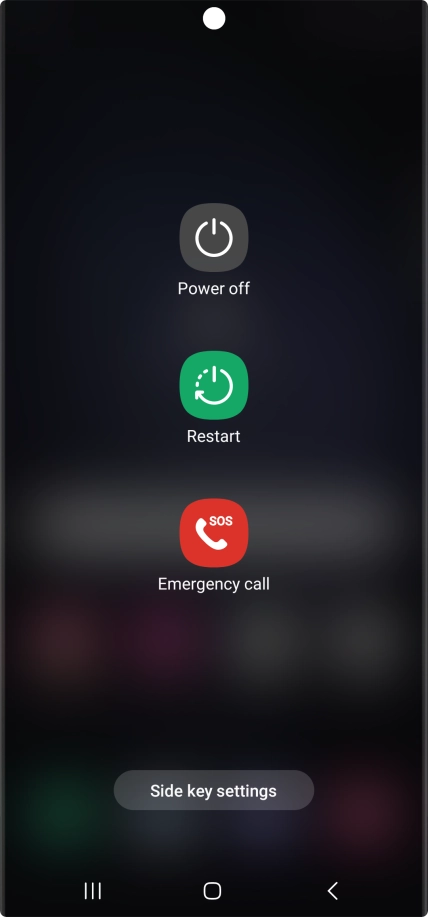 Press Power off.
