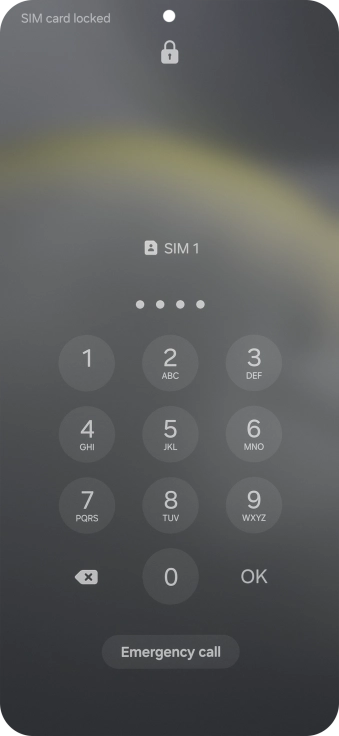If you're asked to key in your PIN, do so and press OK.
