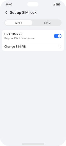 Press Change SIM PIN. Press Change SIM PIN.
