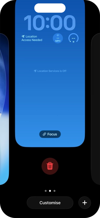 Press the delete icon.