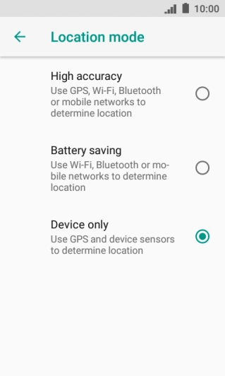 If you select High accuracy, your phone can find your exact position using the GPS satellites, the mobile network and nearby Wi-Fi networks. Satellite-based GPS requires a clear view of the sky. If you select High accuracy, your phone can find your exact position using the GPS satellites, the mobile network and nearby Wi-Fi networks. Satellite-based GPS requires a clear view of the sky.