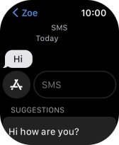 Press SMS.