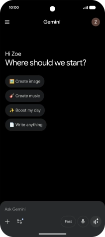Press the profile icon. Press the profile icon.