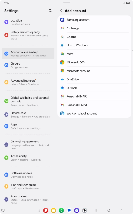 Press Google.