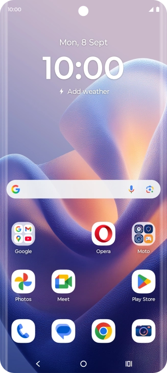 Slide two fingers downwards starting from the top of the screen.