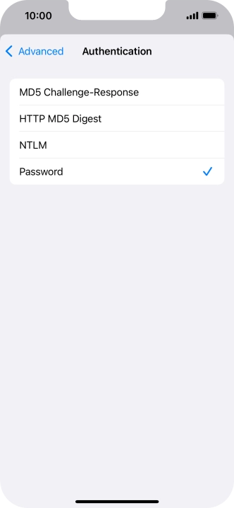 Press Password.
