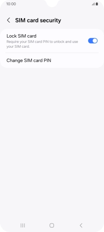 Press Change SIM card PIN.