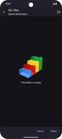 To create a new folder, press the new folder icon and follow the instructions on the screen to create a new folder. To create a new folder, press the new folder icon and follow the instructions on the screen to create a new folder.