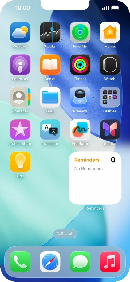 If you're using a Widget Stack: slide up or down on the stack to select the required widget. If you're using a Widget Stack: slide up or down on the stack to select the required widget.