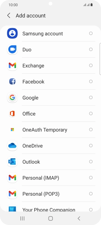 Press Google.