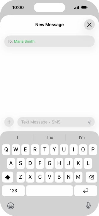 Press the microphone icon and say the required text. Press the microphone icon and say the required text.