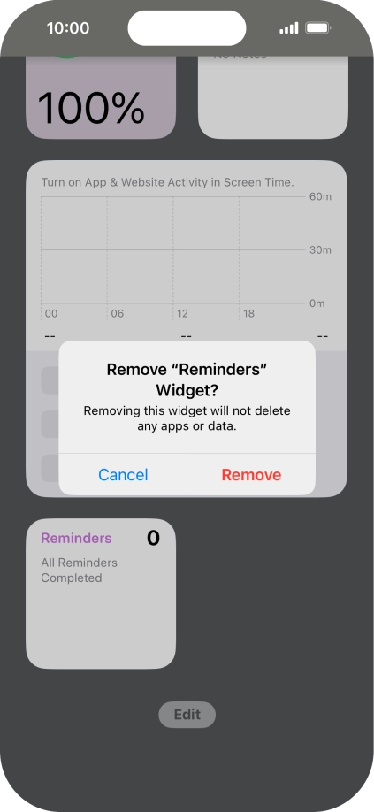 Press Remove.