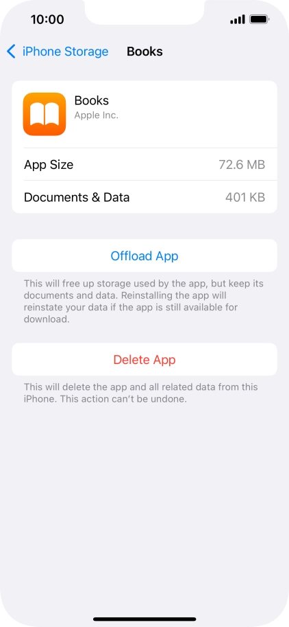 Press Offload App.