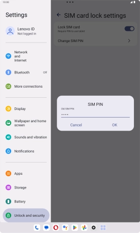 Key in your current PIN and press OK. Key in your current PIN and press OK.
