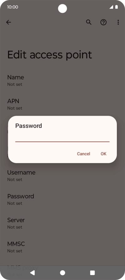 Key in wap and press OK.