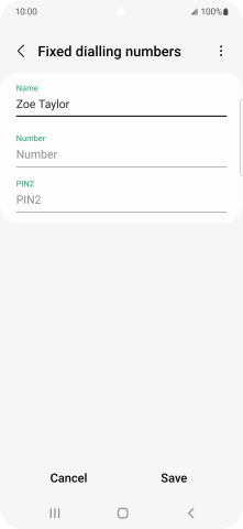 Press Number and key in the required phone number.