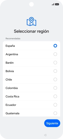 Pulsa el país deseado.