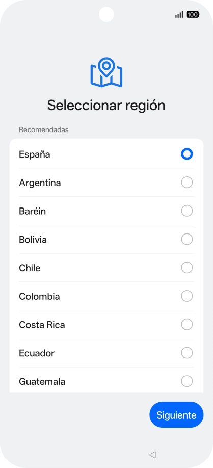 Pulsa el país deseado.