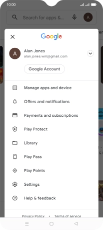 Press Manage apps and device.