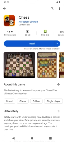 Press Install and follow the instructions on the screen to install the app. Press Install and follow the instructions on the screen to install the app.