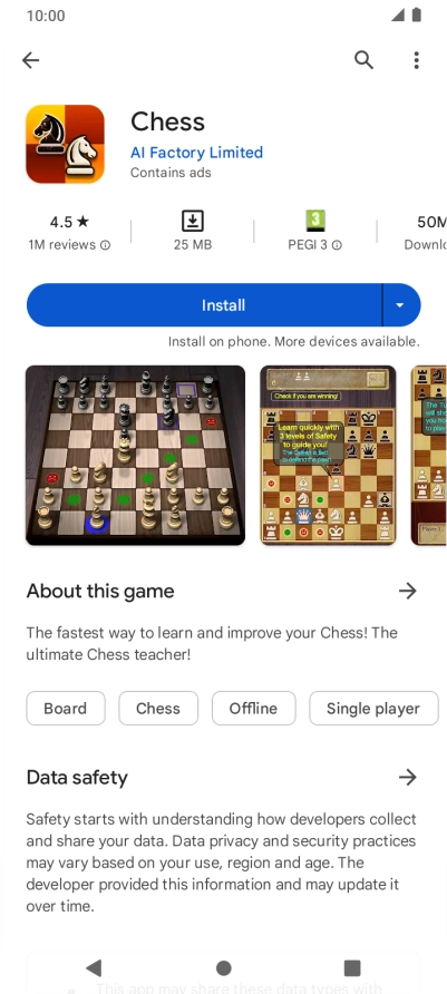 Press Install and follow the instructions on the screen to install the app. Press Install and follow the instructions on the screen to install the app.