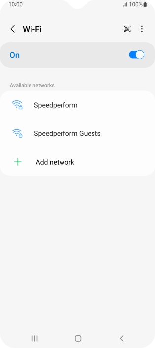 Press the menu icon. Press the menu icon.