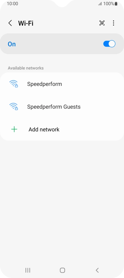 Press the menu icon. Press the menu icon.