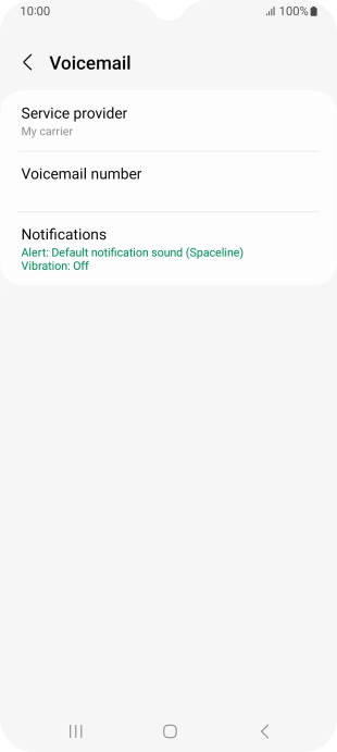 Press Voicemail number. Press Voicemail number.