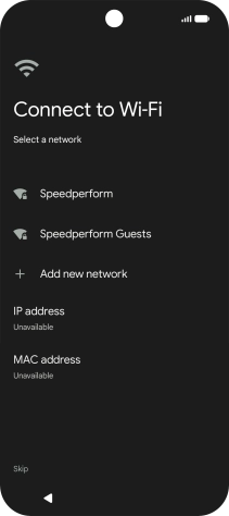 Press the required Wi-Fi network. Press the required Wi-Fi network.