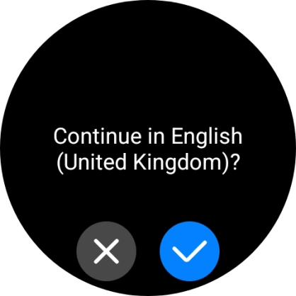Press the confirm icon. Press the confirm icon.