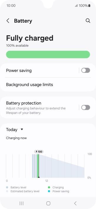 Press Battery protection.