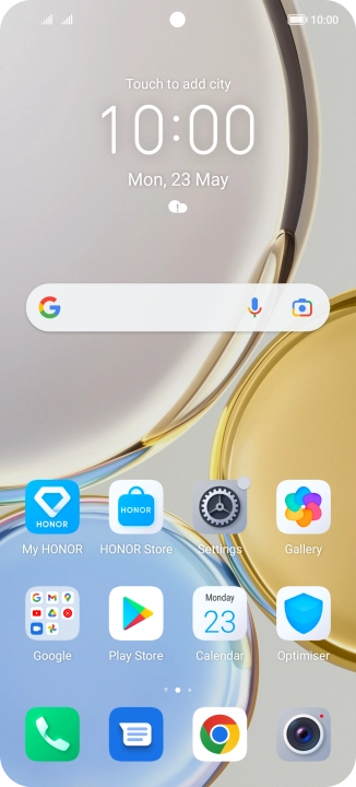 Press the phone icon. Press the phone icon.